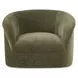 Thora Dark Green Upholstered Lounge Chair