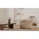 Thora Beige Upholstered Lounge Chair