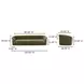 Thora Dark Green 109" Sofa