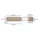 Thora Beige 109" Sofa