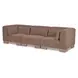 June Dark Brown Performance Fabric Modular Sofa Sectional with Pillows