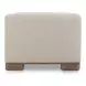June Oatmeal Performance Fabric 3 Piece Modular Sofa Sectional with Pillows