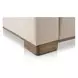 June Oatmeal Performance Fabric 4 Piece Modular Lounge Sectional with Pillows