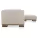 June Oatmeal Performance Fabric 4 Piece Modular Lounge Sectional with Pillows
