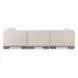 June Oatmeal Performance Fabric 5 Piece Modular Dream Sectional with Pillows
