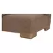 June Dark Brown Performance Fabric 5 Piece Modular Classic L Shaped Sectional with Pillows