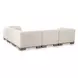 June Oatmeal Performance Fabric 5 Piece Modular Classic L Shaped Sectional with Pillows