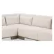 June Oatmeal Performance Fabric 5 Piece Modular Corner Sectional with Pillows