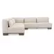 June Oatmeal Performance Fabric 5 Piece Modular Corner Sectional with Pillows