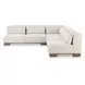 June Oatmeal Performance Fabric 5 Piece Modular Corner Sectional with Pillows