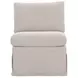 Fable Beige Upholstered Slipcover Dining Slipper Chair
