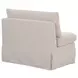 Fable Beige Upholstered Slipcover Dining Chair and Half