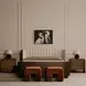 Verity Warm Brown Upholstered Stool