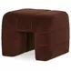 Verity Warm Brown Upholstered Stool