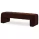 Verity Warm Brown Upholstered Bed Bench