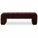 Verity Warm Brown Upholstered Bed Bench
