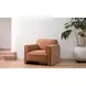 Leo Light Brown Upholstered Accent Chair