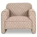 Leo Taupe Upholstered Accent Chair