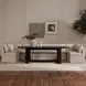 Fable Beige 6 Piece U Shape Modular Sectional
