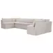 Fable Beige 6 Piece U Shape Modular Sectional