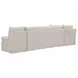 Fable Beige 4 Piece L Shape Modular Sectional with Sofa