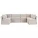 Fable Beige 6 Piece Modular Sectional