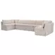 Fable Beige 6 Piece Large Modular Sectional
