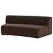 Naomi Dark Brown Concave Modular 81" Sofa