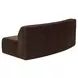 Naomi Dark Brown Concave Modular 81" Sofa