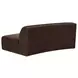 Naomi Dark Brown Convex Modular 81" Sofa