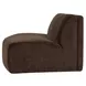 Naomi Dark Brown Convex Modular 81" Sofa