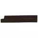 Naomi Dark Brown 2 Piece Wave Modular Sectional