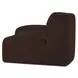 Naomi Dark Brown Concave Modular Sectional