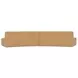 Naomi Golden Yellow 2 Piece Convex Modular Sectional