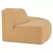 Naomi Golden Yellow 2 Piece Convex Modular Sectional