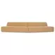 Naomi Golden Yellow 2 Piece Convex Modular Sectional