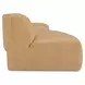 Naomi Golden Yellow 3 Piece Wave Modular Sectional
