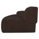 Naomi Dark Brown 3 Piece Wave Modular Sectional