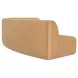 Naomi Golden Yellow 3 Piece Concave Modular Sectional
