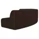 Naomi Dark Brown 3 Piece Concave Modular Sectional