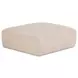 Matina Oatmeal Upholstered Square Ottoman