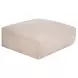 Matina Oatmeal Upholstered Square Ottoman