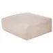 Matina Oatmeal Upholstered Square Ottoman