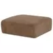 Matina Taupe Upholstered Square Ottoman