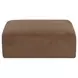 Matina Taupe Upholstered Square Ottoman