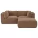 Matina Taupe 3 Piece Modular Nook Sectional