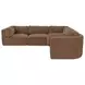 Matina Taupe 5 Piece Modular Classic L Sectional