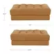 Davie Golden Yellow Performance Fabric Upholstered Rectangular Ottoman