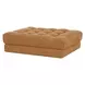 Davie Golden Yellow Performance Fabric Upholstered Rectangular Ottoman