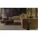 Davie Golden Yellow Performance Fabric 4 Piece Modular Lounge Sectional with Pillows